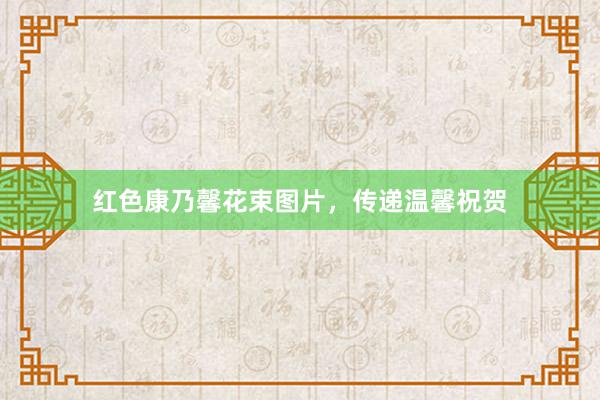红色康乃馨花束图片,传递温馨祝贺
